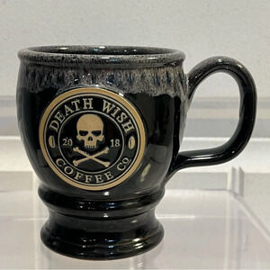 Death Wish 2018 Coffee Co‎ Handthrown 
#FueledByDeath Mug. 16 oz.